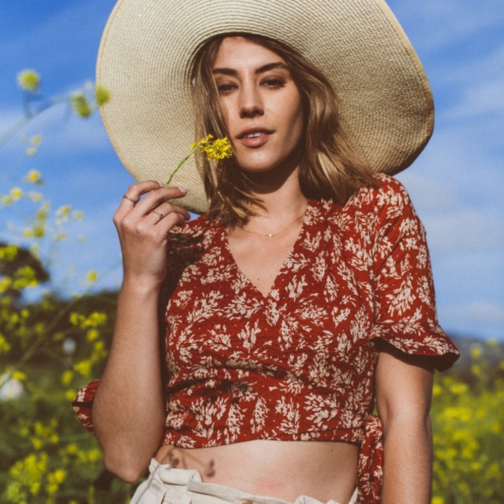 One Eleven Stella Wrap Top